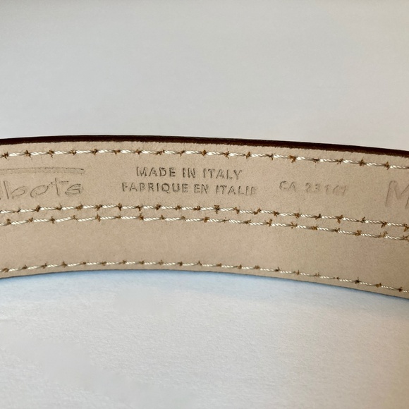 Made in Italy Brown Leather Belt Vintage Talbots Size M 29\